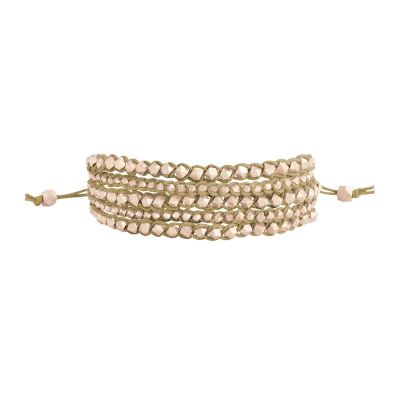 Aditi Large Beaded Bracelet | Ochre