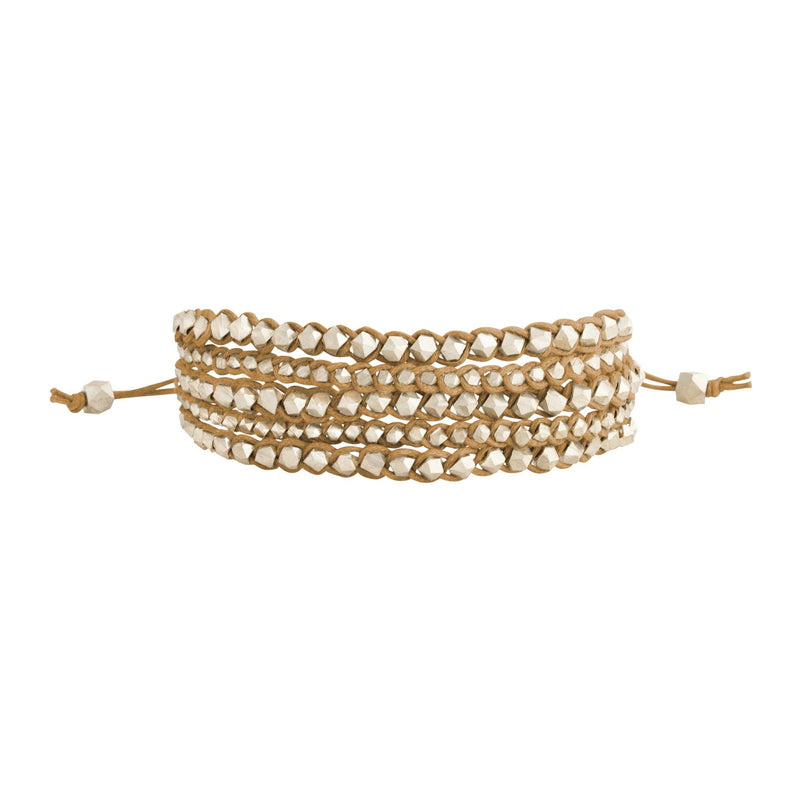 Aditi Large Beaded Bracelet | Sienna Brown
