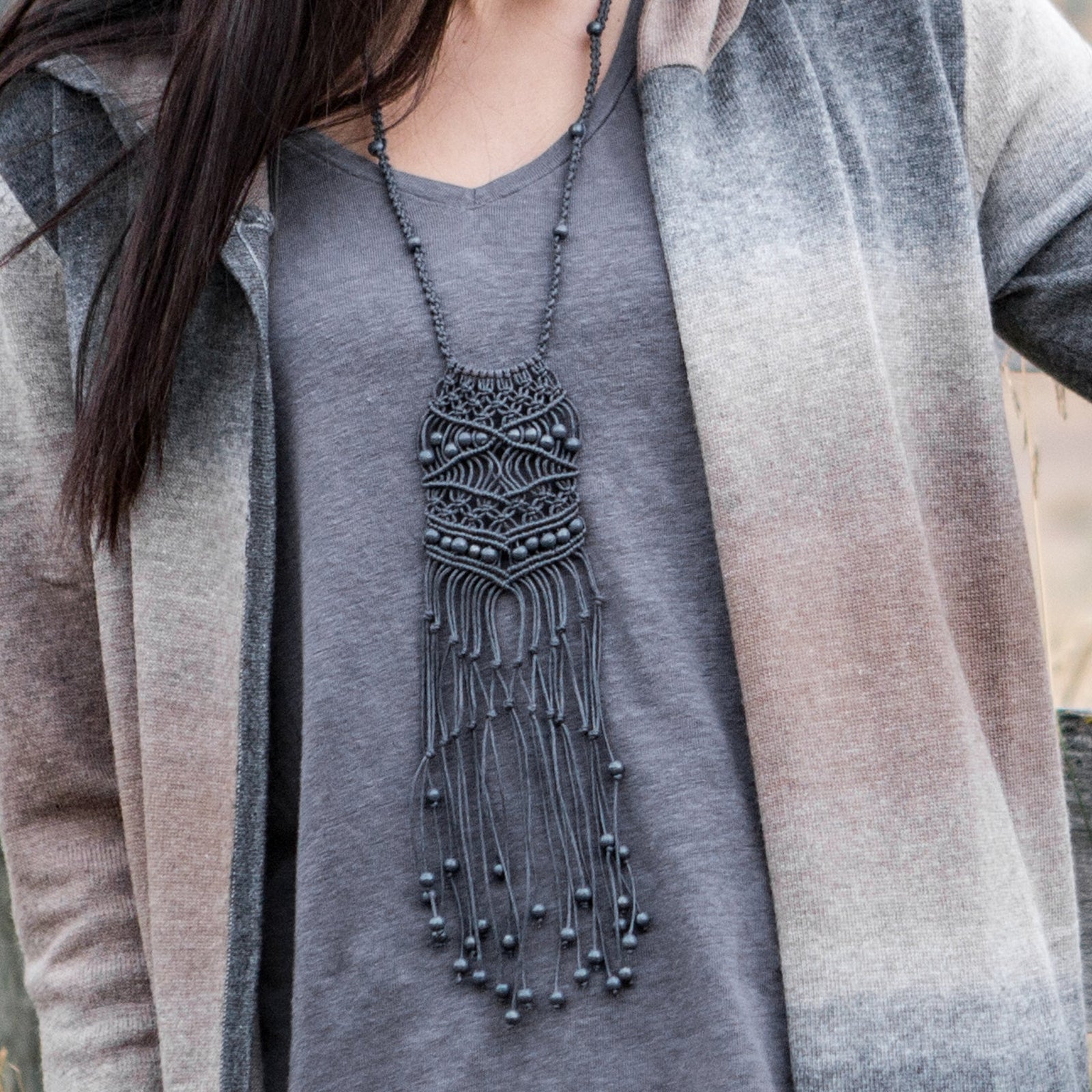 The Bodicea Macrame Necklace by CORDA