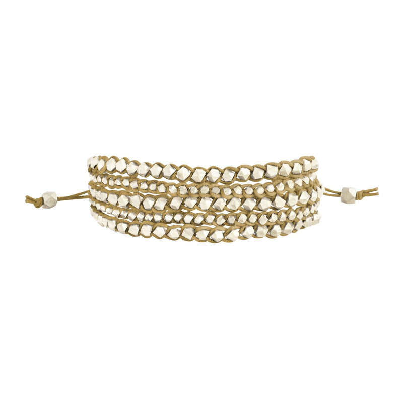 Aditi Large Beaded Bracelet | Ochre