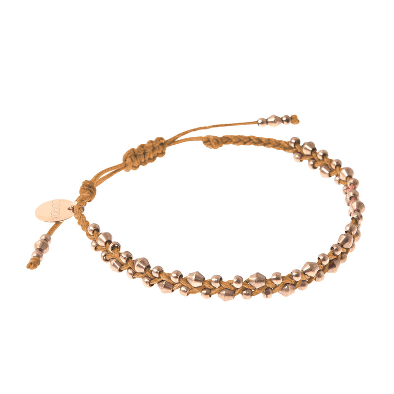 Rose Gold Stellina Friendship Bracelets | Warm Colors