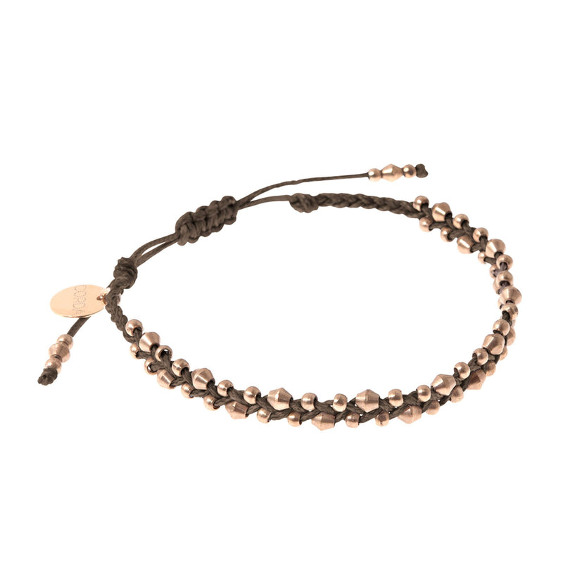 Rose Gold Stellina Friendship Bracelets | Neutral Colors