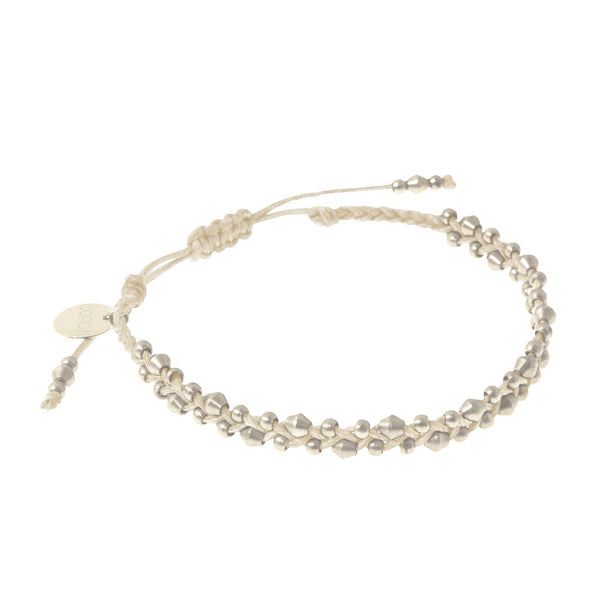 Sienna & Silver Bracelet. Stellina Luxe Friendship Bracelet by Corda.
