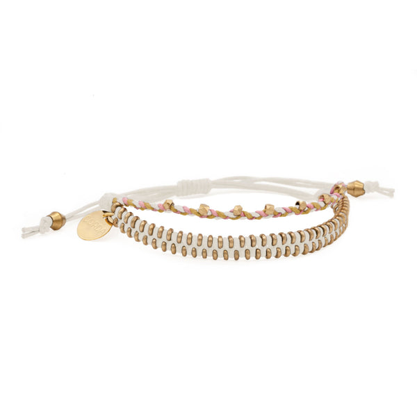 Juno Double Friendship Bracelet | Brass