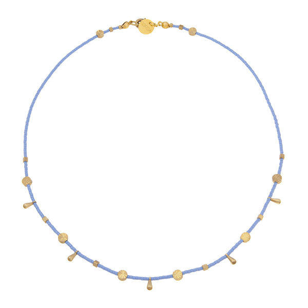 Saoirse Beaded Choker Necklace | Blue