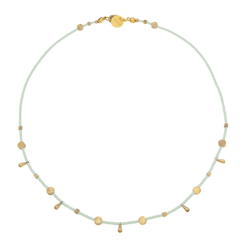 Saoirse Beaded Choker Necklace | Celadon