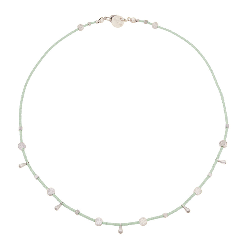 Saoirse Beaded Choker Necklace | Celadon