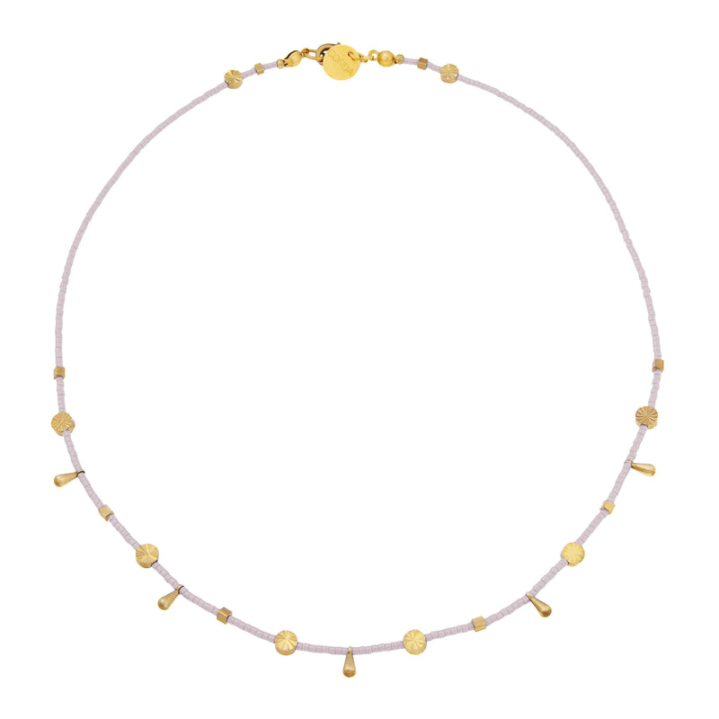 Saoirse Beaded Choker Necklace | Violet